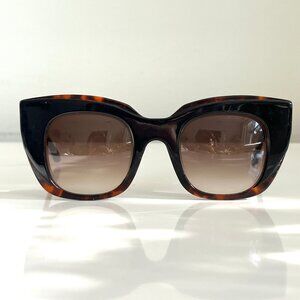 Thierry Lasry Intimacy Tortoise Shell and Black Cat Eye Sunglasses